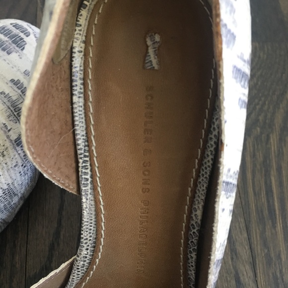 Anthropologie Schuler + Sons Snakeskin wedges 61/2 - Picture 8 of 8